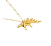 [Mllepjdh] Collana con ciondolo a forma di dinosauro alla moda regolabile con bella collana di fauna selvatica gioielli aggiunge fascino alla moda a qualsiasi look