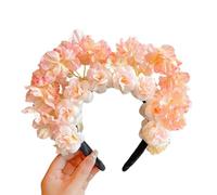 Mllepjdh Copricapo delicato per capelli tradizionale cinese tradizionale copricapo floreale fascia per capelli per abiti tradizionali, come descritto