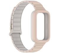 [Mllepjdh] Elegante e versatile cinturino flessibile per la pelle accessorio per orologio da polso 9 bande in silicone, Bianco roccia