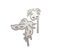 Mllepjdh Fustelle in metallo a forma di maschera, stencil per scrapbooking, album, francobolli, biglietti, goffratura, fustelle per la creazione di biglietti