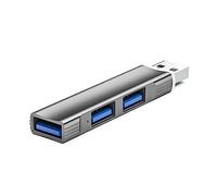 Mllepjdh HUB USB 3 in 1 Adattatore USB 3.0 2.0 Splitter 3.0 5Gbps 2.0 480Mbps per accessori per computer PC Accessori per computer, grigio