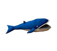 Mllepjdh Peluche realistico a forma di balena, animali di peluche aperti per bambini, attività di narrazione delle fiabe per coccolarsi e dormire, giocattolo di animali marini