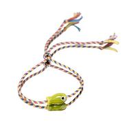 [Mllepjdh] Pesce in ceramica multicolore gioielli fatti a mano per le donne regolabile cavigliera accessori per bambole pesce in ceramica, フリーサイズ