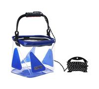 Mllepjdh Secchio da pesca per esche vive, contenitore portatile pieghevole per pesca all'aperto, lavaggio auto