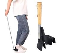 Mlllokfki Adjustable Shoe Horn, Lightweight Shoe Stretcher, Portable Shoe Stretchers for Women, Retractable Long Shoe Horn 13.78x3.35x4.92" for Seniors Elderly Disabled Black/1pc
