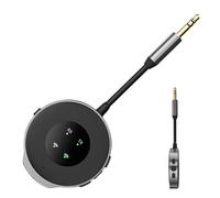 Mlllokfki Car Audio Riceivers - 2 in 1 Music Audio Trasmitter FM | Built-in Microfono Audio Player Radio Adapter, Wireless 5.3 Trasmitter Riceiver, Noise Reduction for All Smartphones, Mobile