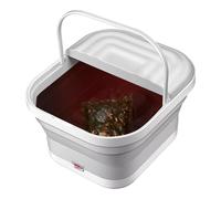 Mlllokfki Electric foot soaking spa, Heated foot soaker tub, Electric foot bath soaker, Portable Foot Soak Tub - Red Light Daily Relaxation Roller Massager Foot Bath Tub