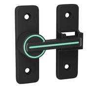 Mlllokfki Heavy-Duty Door Locks, Sliding Reinforcement Lock, Security Door Latch, Home Defense Latch, Door Latch, 90/180 Degree Latch, Weather Resistant Lock for Cabinets & Gardens