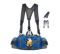 Mlllokfki Impermeabile Hiking Waist Bag, regolabile in vita Pack, bottiglia Holder Fanny Pack, Hiking Running Pack, Jogging Waist Bag, Fishing Outdoor Pack for Outdoor Activities, blu, Se référer au