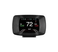 MLLNPP HUD OBD2 GPS Dual System Temperatura Acqua Olio Digitale Turbo Press Car Head Up Display con Allarme Inclinometro Head Up Displa(P13)