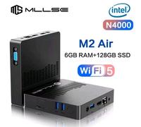 Mllse MINI PC Computer Fisso Intel N400,6gb Ram,128gb Ssd,wifi 5