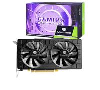 Mllse Scheda grafica RX 580 da 8 GB, GPU 2048SP GDDR5 a 256 bit, scheda video da gioco PCIE 3.0, raffreddamento a doppia ventola, scheda da gioco con porte HDMI/DP/DVI, grafica desktop, scheda video