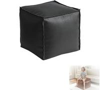 MLordoarf Borsa per cuscino riempibile, pouf vuoto, pouf in pelle, 16 pollici, contenitore decorativo per poggiapiedi