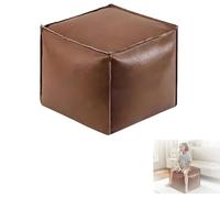 MLordoarf Borsa per cuscino riempibile, pouf vuoto, pouf in pelle, 16 pollici, contenitore decorativo per poggiapiedi