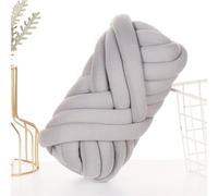 MLordoarf Filato Gigante Grigio Scuro, 250g Filo Cotone Grosso Tubolare a Mano, Gomitolo di Filato Chunky Yarn per Borse, Coperte, Cestini, Nidi di Animali Domestici, Artigianato Fai-da-Te
