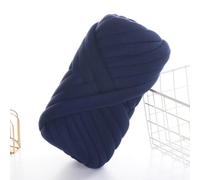 MLordoarf Filato Gigante Grigio Scuro, 250g Filo Cotone Grosso Tubolare a Mano, Gomitolo di Filato Chunky Yarn per Borse, Coperte, Cestini, Nidi di Animali Domestici, Artigianato Fai-da-Te