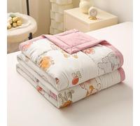 MLordoarf Trapuntino Copriletto Estivo Primaverile, Stampe Carine Trapunta Leggera, Cotone di Soia Copriletto Trapuntato per Letto Singolo, Letto Matrimoniale