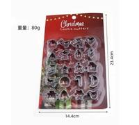 MLPKOI 28PCS Formine per Biscotti Natale, Taglia Biscotti Natalizie, 3D Formine Biscottis, Formine per Pasticcini - Renna, per Natale Riunioni di Famiglia Cottura e Decorazioni Natalizie