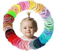 MLPKOI 400 Pezzi Elastici per Capelli, Codini Senza Metallo, Elastici Colorati Codini per Capelli Bambina Neonata Fini Mini, Multicolore Morbido Supporto, Elastico Ragazza Colori Misti Senza Cuciture