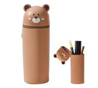 MLPKOI Astuccio Scuola 2 in 1 in Morbido, Astuccio Piccolo Portapennne da Scrivania, Forma Circolare Ed Estensibile, Cancelleria Regali Divertenti, Graziosi Articoli Scolastici per Adolescenti