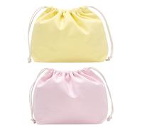 MLPKOI Borsa Cosmetica, Borsa per il trucco con coulisse pigra Borsas, Makeup Bag con Coulisse, Iniziale Pochette Trucchi Viaggio, Organizzatore a un Passo, Make Up borsa per Le Signore Pigri Nero