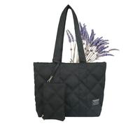 MLqkpwy Borsa a tracolla grande, borsa da lavoro con piccolo portafoglio, borsa per la spesa da viaggio, borsa da periferia per donna, mamma, insegnante, scuola, lavoro, Nero , Se référer au