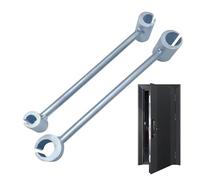 MLqkpwy Chiave per piegare le cerniere, piegatubi alle cerniere della porta, strumenti a mano strumenti a chiave regolabile,chiave di riparazione per cerniera per porta commerciale robusta, 14 mm-18