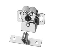 MLqkpwy Chiusura per porta dell'armadio, chiusura a molla in acciaio inox, fibbia a molla con perline, chiusura a rullo a doppia sfera per ante di armadi e armadi