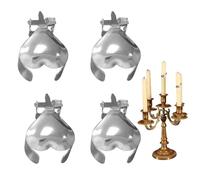 MLqkpwy Estintore di candela,Estintore di candela automatico, 4 x spegnimento automatico della fiamma dello stoppino - Kit di estinzione della candela a clip, anello di estintore automatico decorativo