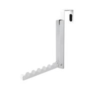MLqkpwy Ganci pieghevoli sopra la porta, appendiabiti pieghevole sopra la porta - Appendiabiti in metallo pieghevole per il bagno per asciugare i vestiti, guardaroba, organizer per vestiti