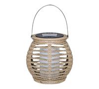 MLqkpwy Lampadario da esterno in rattan, grande lanterna solare in rattan, per esterni, luci naturali, lanterna solare portatile in rattan, ecologica, resistente