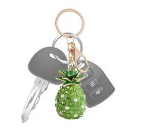 MLqkpwy Portachiavi Ananas,Portachiavi Ananas | Ciondolo chiave auto in strass,Ciondolo borsa, portachiavi, portachiavi per zaino, portachiavi creativo per borsa, verde, Se référer au descriptif