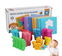 MLqkpwy Puzzle in di legno, puzzle esagonale in legno, puzzle di tangram in legno, divertente giocattolo prescolare per studenti, nipoti, figli, nipoti, nipoti