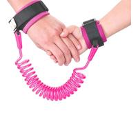 MLRUQRX 1 Bracciale Sicurezza Bambini Rosa Da 2M, Guinzaglio Antiperso Portatile Per Polso, Misura Standard Per Neonati E Bambine