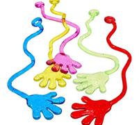 MLRUQRX 20 Pezzi Colorato Sticky Hands Giocattoli, Mani appiccicose Giocattoli per Bambini, Giocattoli per Feste, Giocattoli di Decompressione per Ragazze e Ragazzi, Colori Casuali