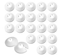 MLRUQRX Rosette Per Termosifoni 20 Pezzi Bianco 17Mm singolo strato Copritubo Riscaldamento
