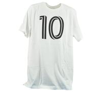 Mls Inter Miami Lionel Messi #10 Bianco Adulto Uomo Calcio Futbol Xlarge T-Shirt