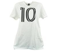 Mls Inter Miami Lionel Messi #10 Bianco Donna Calcio Futbol T-Shirt Tee