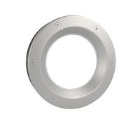 MLS Oblò B6000, Oblò per Porte, Iin Robusto Alluminio, Vetro di Sicurezza VSG, Adatto ha Porte di Spessore 40 mm, Viti di Fissaggio Visibili su Entrambi i Lati, Diametro 350 mm, Vetro Trasparente