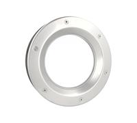 MLS Oblò B6000, Oblò per porte, in Acciaio Inox, Vetro di Sicurezza, Adatto ha Porte di 40 mm di Spessore, Viti di Fissaggio Visibili Ssu Entrambi i Lati, Diametro 400 mm, Vetro Trasparente