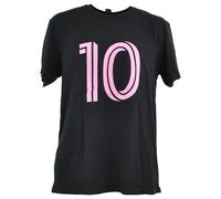 Mls SPORTS Inter Miami Lionel Messi #10 Nero Calcio Futbol Uomo T-Shirt Tee