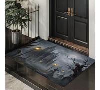 MLSOWM Tappeto Malinconia Gotica d'ingresso interno, Cenere | Zerbino Castello Gotico resistente e antiscivolo, Tappetino assorbe l'acqua e raccoglie lo sporco per mantenere la casa pulita