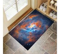 MLSOWM Tappeto Nebulosa Elica Ingresso Interno Tappeti Bellissimo Cielo Stellato 90x150 cm Antiscivolo Lavabile in Lavatrice Tapette Cucina Camera da Letto Entrata Scendiletto - Blu