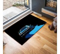 MLSOWM Zerbino Auto Trappola Sporco, Tappetino Minimalismo Antiscivolo Lavabile in Lavatrice, Zerbino d'Ingresso Assorbenti per Ingresso, Porta e Corridoio, 60 x 90 cm, Nero