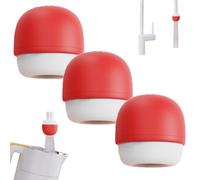 Mlthcig 6-Layer Deep Purification Faucet Filter, Compact Adaptive Fit Small, Portable Design with Adaptive Port Filter, for Renters, Homeowners or Anyone Who Hates Complex Home Improvements(RED-3PCS)