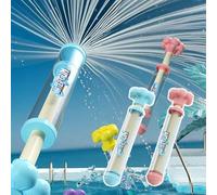 Mlthcig Pistola ad Acqua Fuochi d’Artificio, Spruzzatore Alta Pressione Estivo, Gioco Acquatico Esterno per Piscina, Giardino, Festa Romantica per Coppie, Amici, Bambini, Adulti(Blue+Pink)