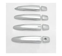 MLTLKPPVNG Auto Maniglie Esterne Porte Per Per Kadjar 2015 2016 2017 2018 Chrome Maniglia Della Porta Copertura Pad Adesivo Stampaggio Styling Overlay Lunetta(1 keyhole no button)