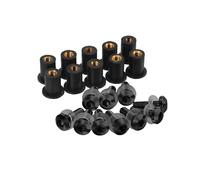 MLTLKPPVNG Viti Moto Bulloni per Deflettori Parabrezza da 5 Mm 10 Pezzi per Y&amaha per YZF R1 per YZF R1M R1S per YZF R6 per YZF R6S(Black)
