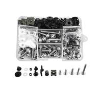 MLTLKPPVNG Viti Moto per Hon┐da per VT750 per VT750CD per VTR1000F per XADV750 Un Set di Bulloni per Carenatura M6 M5 Kit di Elementi di Fissaggio per Carrozzeria Viti Dado(Silver)