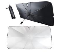 MLUQPEZUZ Ombrello Parasole Auto, per Suzuki Vitara 2015-2026 Protezione Raggi UV Parabrezza Anteriore Pieghevole Isolamento Termico Titanio Argento